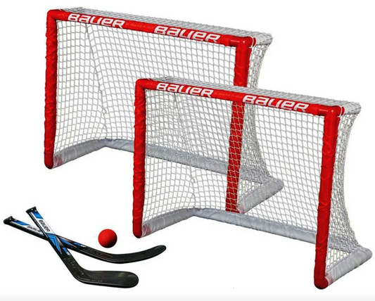 Bauer Mini Knee Hockey PVC Goal Set (2 Set)